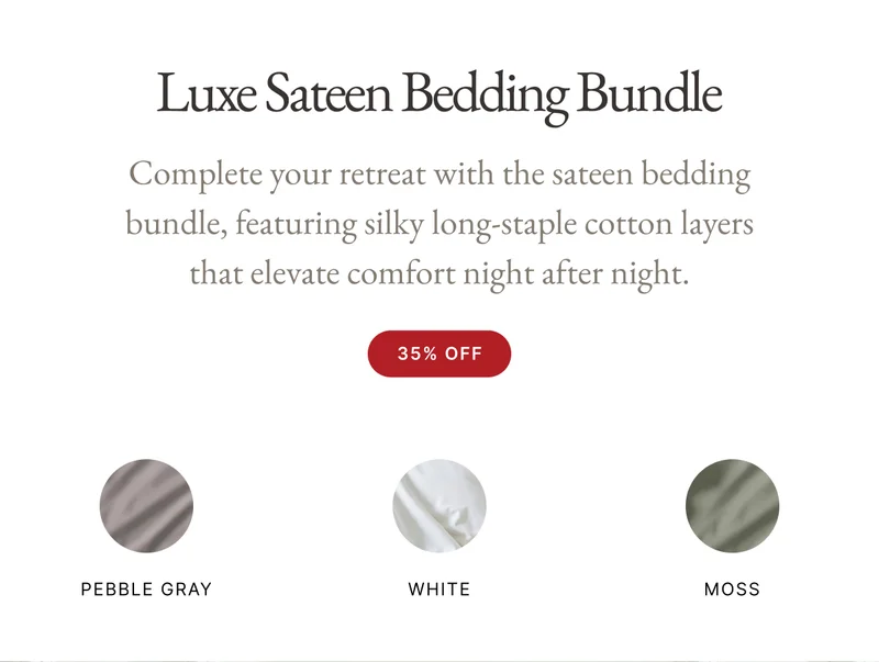 Luxe Sateen Bedding Bundle