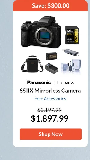 Panasonic LUMIX S5IIX Mirrorless Camera   Free Accessories
