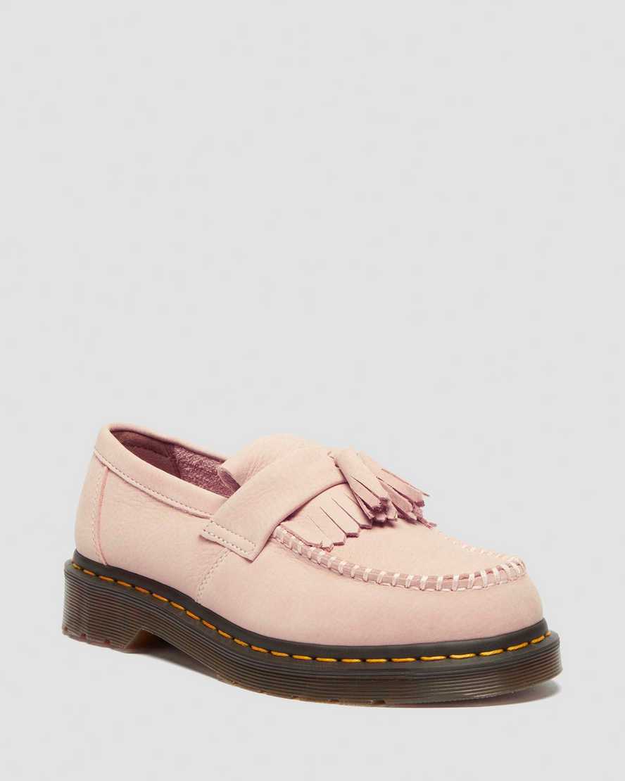 Image of Adrian Nubuck Leather Tassle Loafers