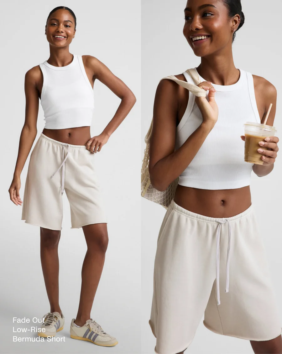 Fade Out Low-Rise Bermuda Short
