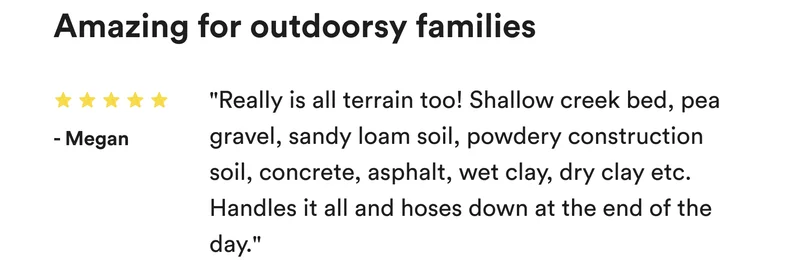 amazing for outdoorsy families