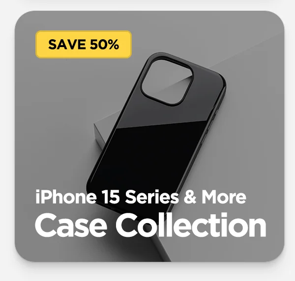 Save 50% off on iPhone 15 series and more. Explore our case collection. Featuring Black Sport Case