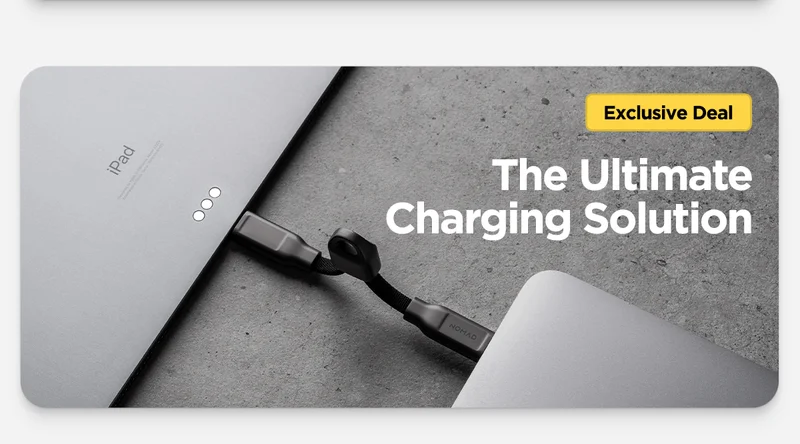 Exclusive Deal. ChargeKey USB-C. The Ultimate Charging Solution. Chargekey is charging an iPad from a MacBook