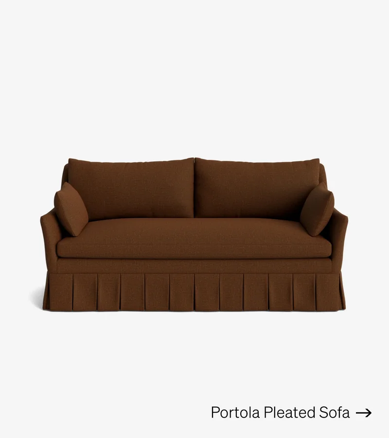 Shop Portola Pleated Sofa