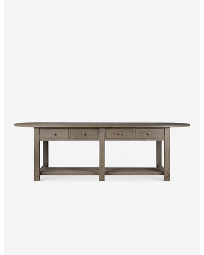 Elise Kitchen Island by Amber Lewis x Four Hands - Spiced Oak Veneer