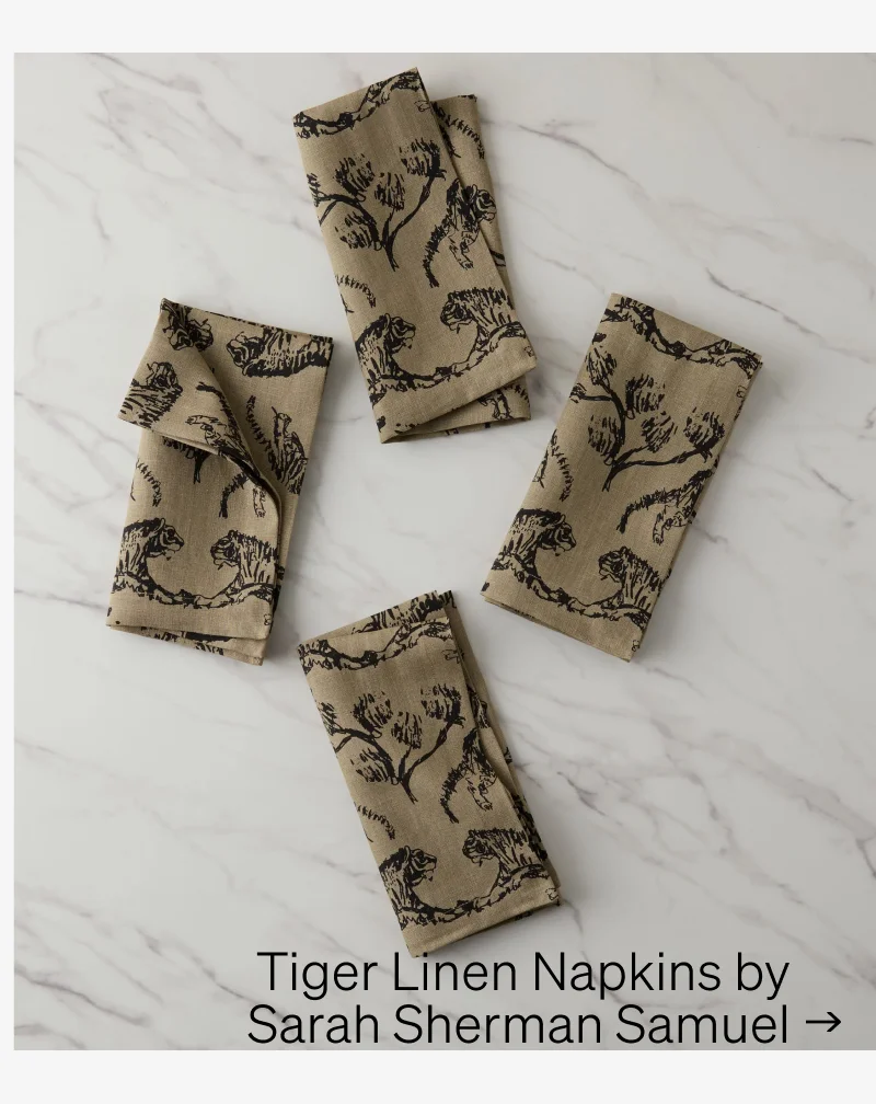 Shop Tiger Linen Napkins