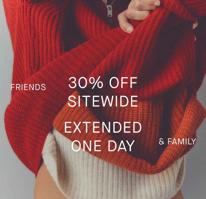 Everlane | Friends & Family | 30% Off Sitewide Extended One Day