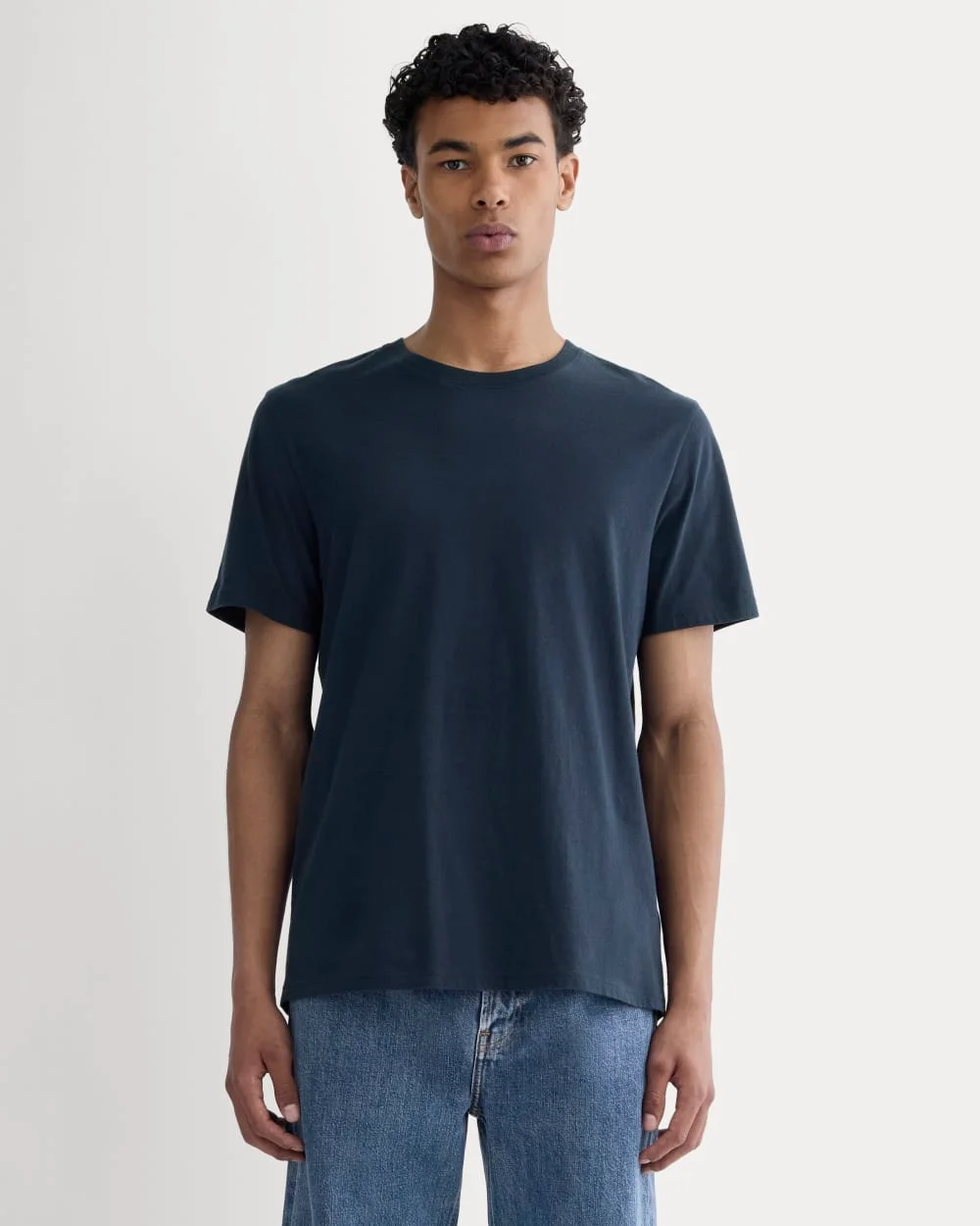 Image of The Essential Organic Crew | Deep Navy