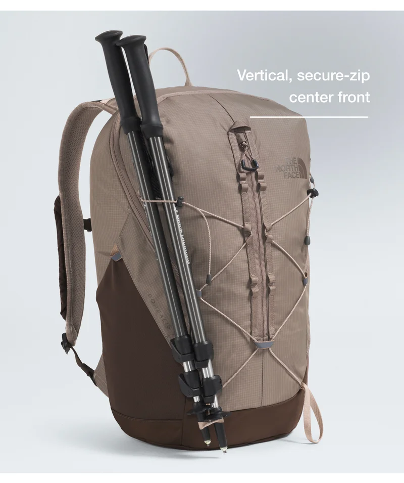 Vertical, secure-zip center front