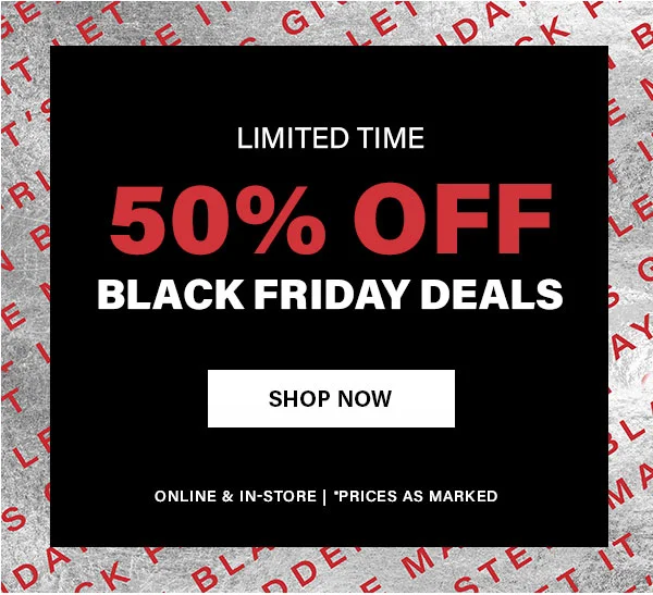 50% Off Black Friday Deals