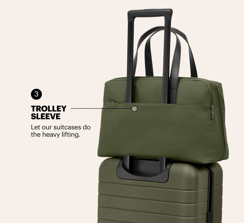 Trolley sleeve: Let our suitcases do the heavy lifting.