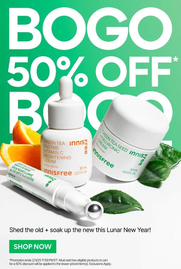 BOGO 50% OFF