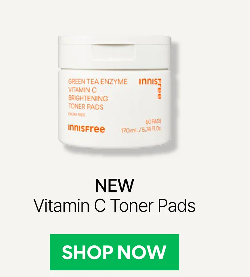 Green Tea Enzyme Vitamin C Brightening Toner Pads