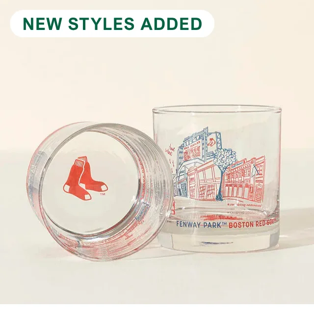 MLB Stadiumscape Rocks Glasses - Set of 2