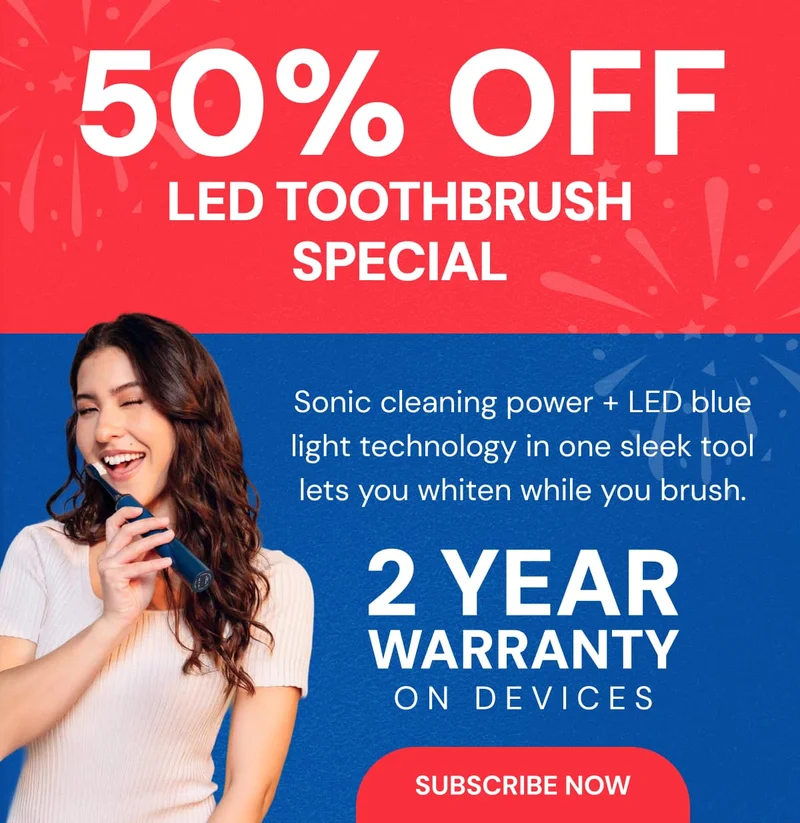 15% OFF LED Toothbrush Subscription Bundle