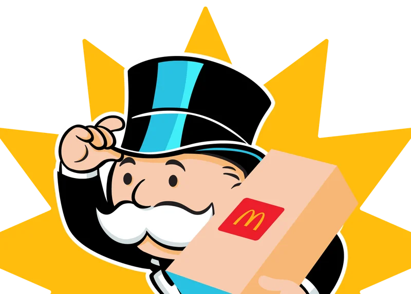 Mr. Monopoly looking into the distance.