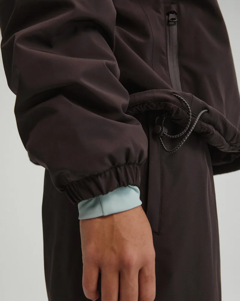 Trail Padded Quarter Zip Jacket - Coffee Bean