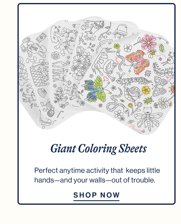 Spring Giant Coloring Sheets. Perfect anytime activity that  keeps little hands—and your walls—out of trouble. Shop Now