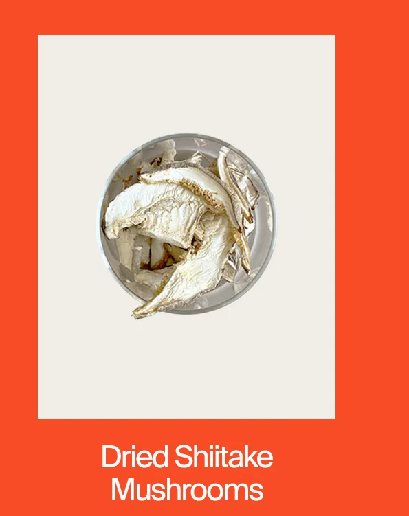 Shiitake Mushrooms, Sliced, Dried