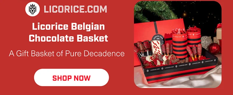 Shop Licorice Belgian Chocolate Basket