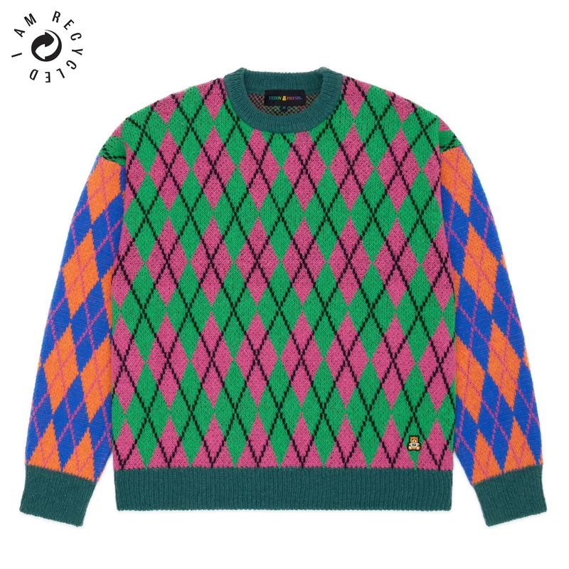 Image of Argyle Block Sweater