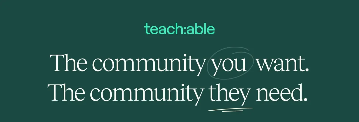 the community you want. the community you need.