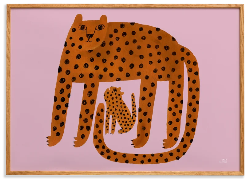 Leopards art print