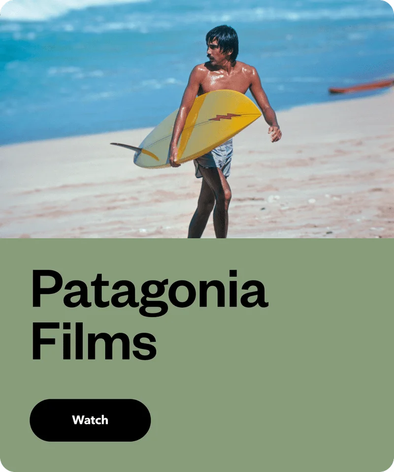 Patagonia films. Watch.
