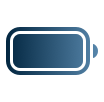 Blue Battery Glyph