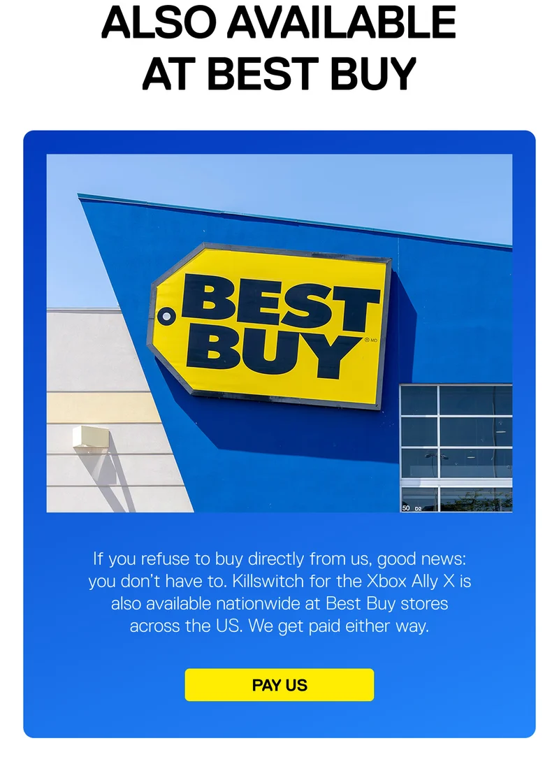Also available at Best Buy