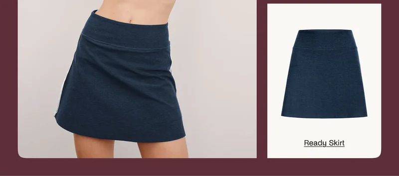 Spacedye Ready Skirt in Nocturnal Navy