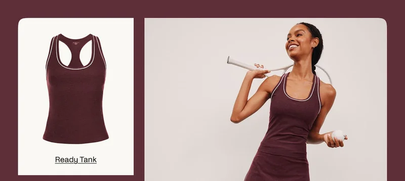 Spacedye Ready Tank in Midnight Burgundy Heather