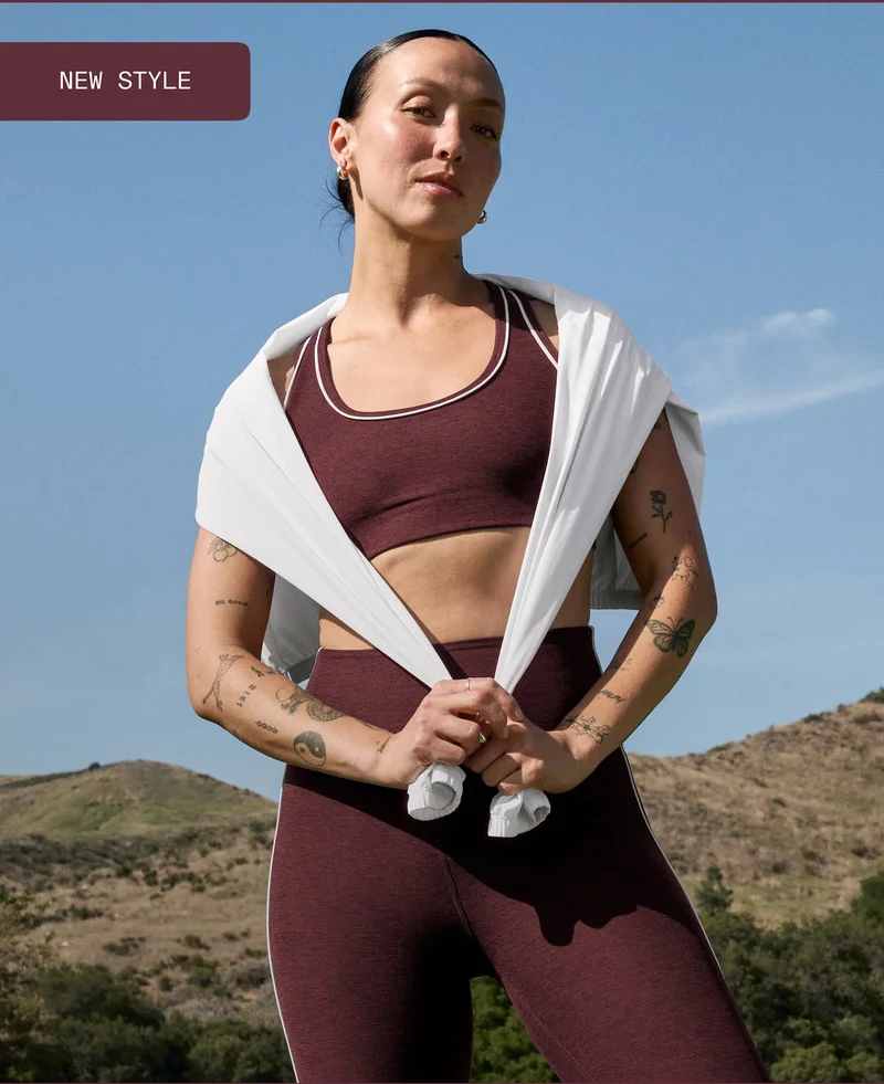 Spacedye Ready Bra in Midnight Burgundy Heather
