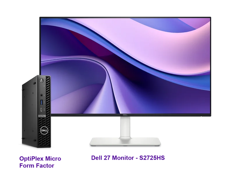 OptiPlex Micro Form Factor and Dell Monitor S2725HS