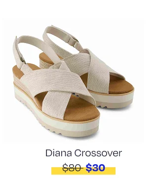 Diana Crossover Wedge Sandal - Image