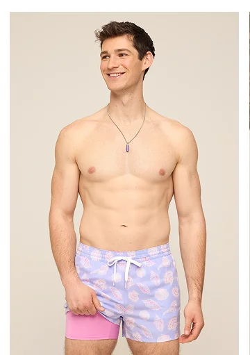Lined Classic Swim Trunk: The Shell Yeahs 4"