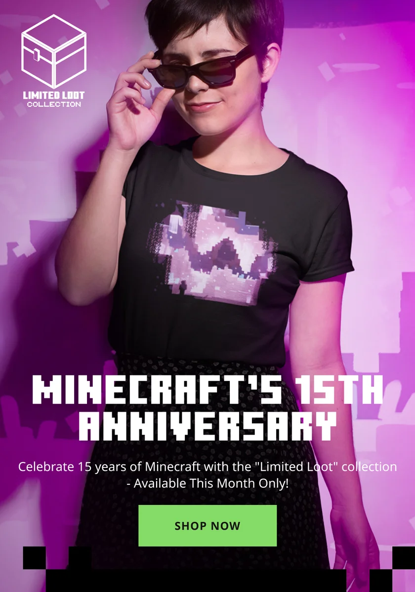 Minecraft's 15th Anniversary Limited Loot Drop