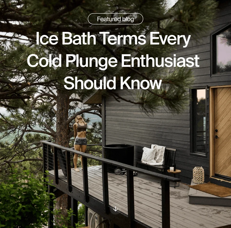 Ice Bath Terms Everyone Should Know