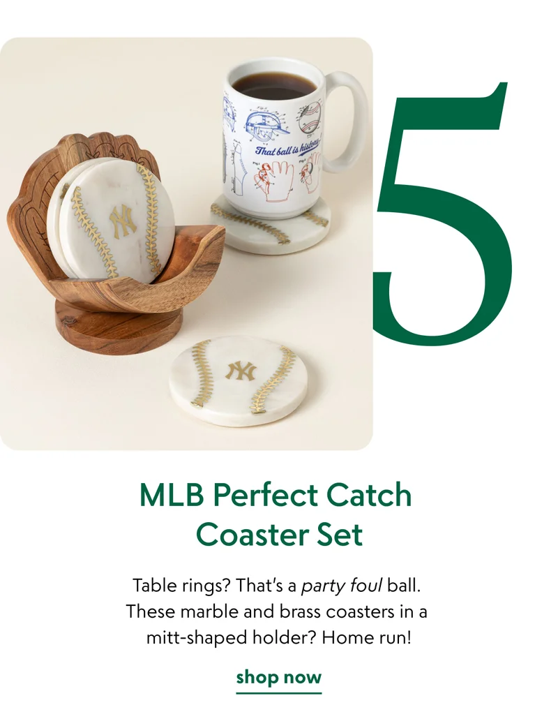 MLB Perfect Catch Coaster Set