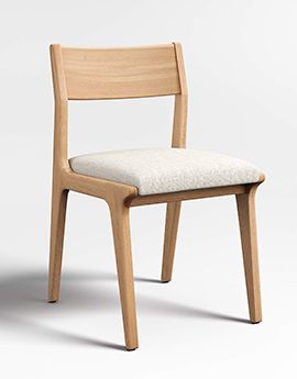 Lakin White Oak Wood Dining Chair