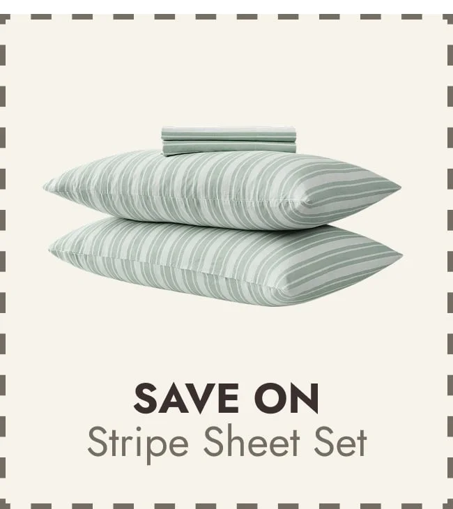The Farmhouse by Rachel Ashwell Wide Ticking Stripe 4 Piece Sheet Set