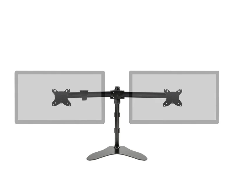 Dual Monitor Free Standing Adjustable Desk Mount for Monitors 15-30"