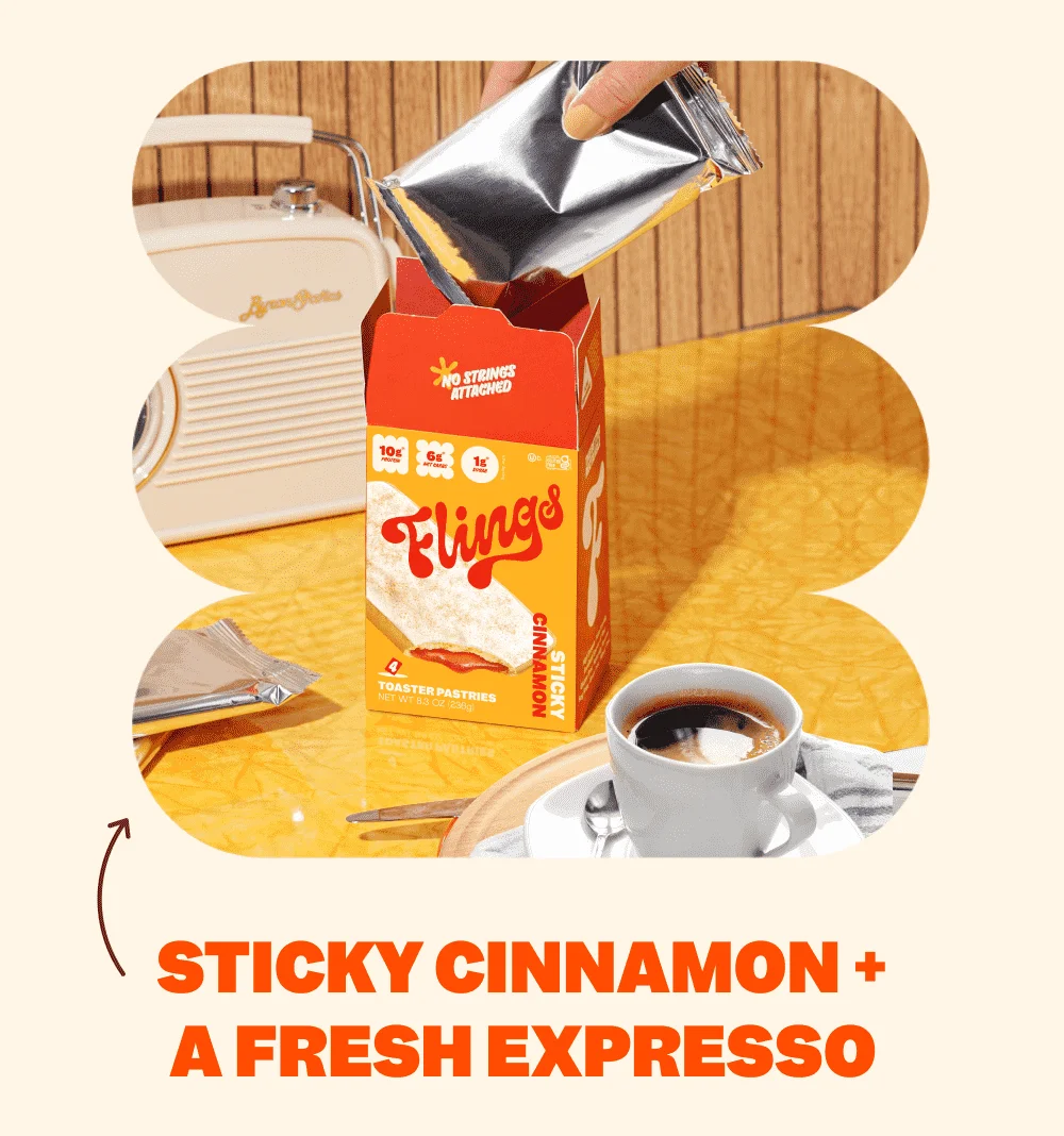 STICKY CINNAMON + A FRESH EXPRESSO