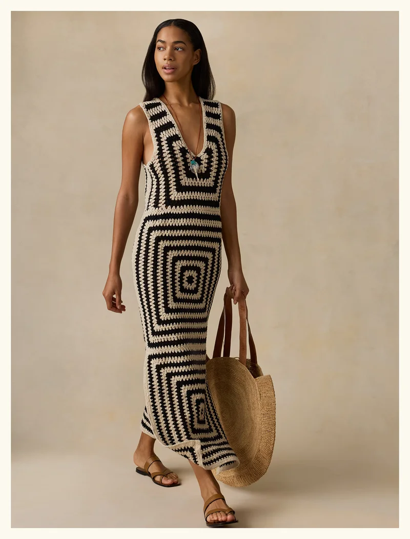 Seacoast Crochet Column Dress