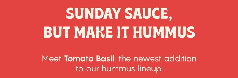 Sunday sauce, but make it hummus.