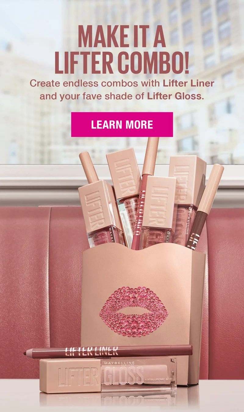Make It a Lifter Combo! Create endless combos with Lifter Liner and your fave shade of Lifter Gloss.