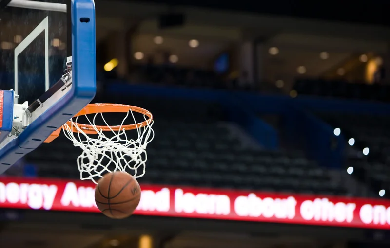 A Kahoot! cover image of a basketball going through the net