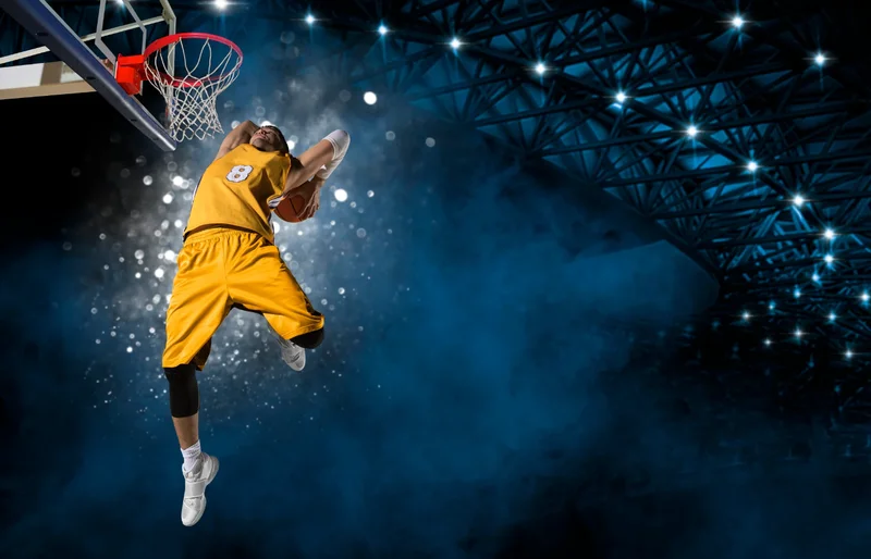 A Kahoot! cover image of a basketball player