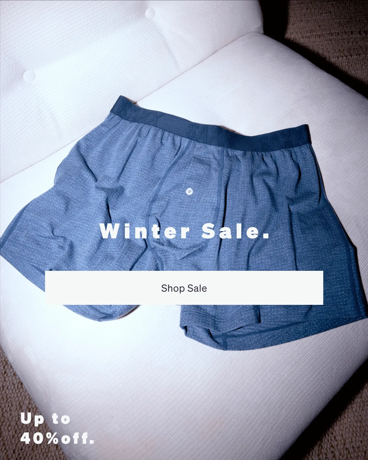 Winter Sale. Up to 40% off.