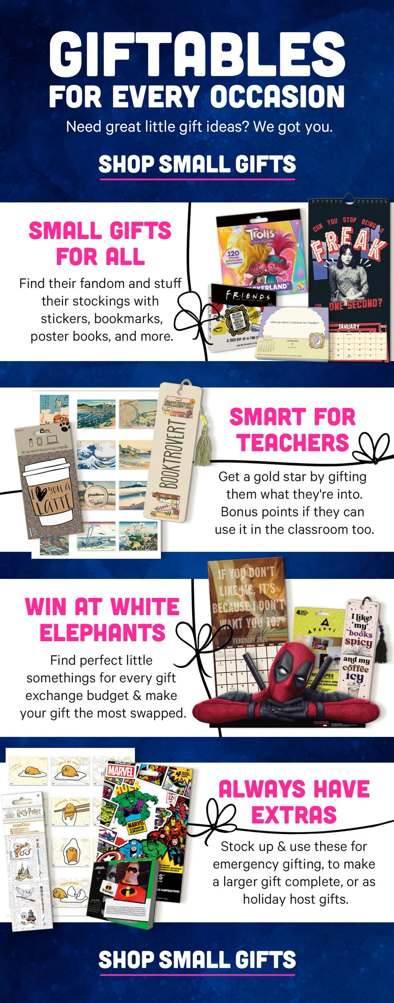 Giftables for Every Occasion! Need great little gift ideas for teachers, gift exchanges, white elephant and more? We got you.
